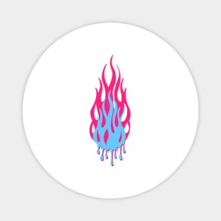 Dripping flames Magnet